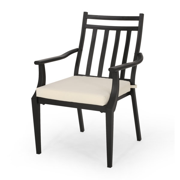 Gracie Oaks Johnstown Patio Dining Chair with Cushion & Reviews Wayfair